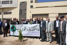 گزارش تصویری مراسم روز درخت کاری در دانشگاه  با حضور ورزشکاران ملی پوش شهرستان شاهرود  